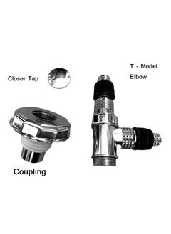 Rasdion Rasdion Bathroom Floor Drain Connector Assembly Drainer for Washing Machine Outlet Pipe Connector TModel with Coupling  - Image 2