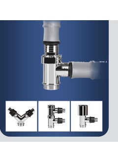 Rasdion Rasdion Bathroom Floor Drain Connector Assembly Drainer for Washing Machine Outlet Pipe Connector TModel with Coupling  - Image 5