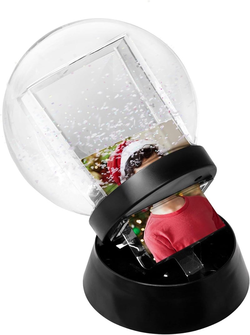 Neil Enterprises, Inc Neil Enterprises Inc. Sphere 2-Photo Snow Globe with Black Base - Image 2