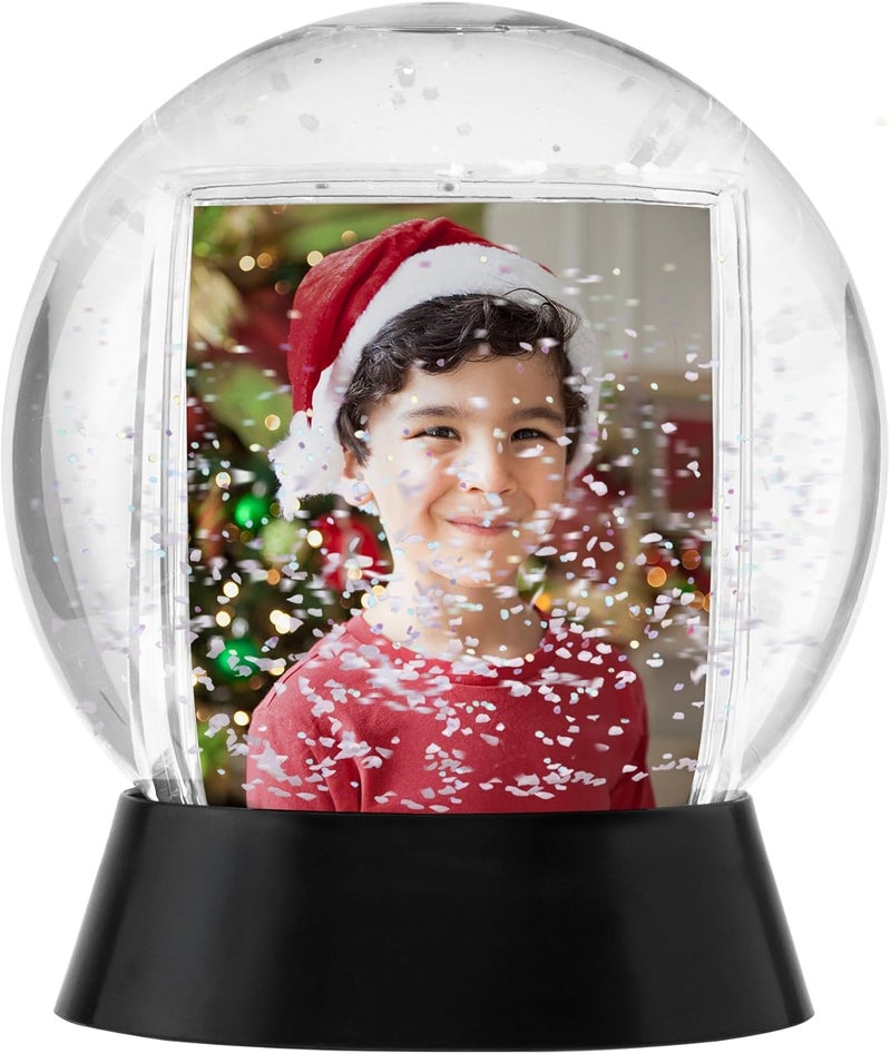 Neil Enterprises, Inc Neil Enterprises Inc. Sphere 2-Photo Snow Globe with Black Base - Image 1