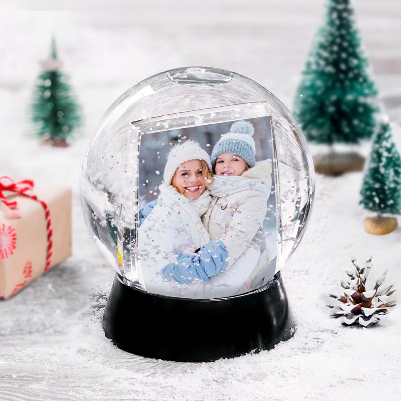 Neil Enterprises, Inc Neil Enterprises Inc. Sphere 2-Photo Snow Globe with Black Base - Image 4