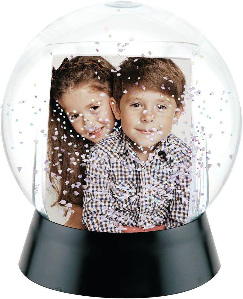 Neil Enterprises, Inc Neil Enterprises Inc. Sphere 2-Photo Snow Globe with Black Base - Image 3