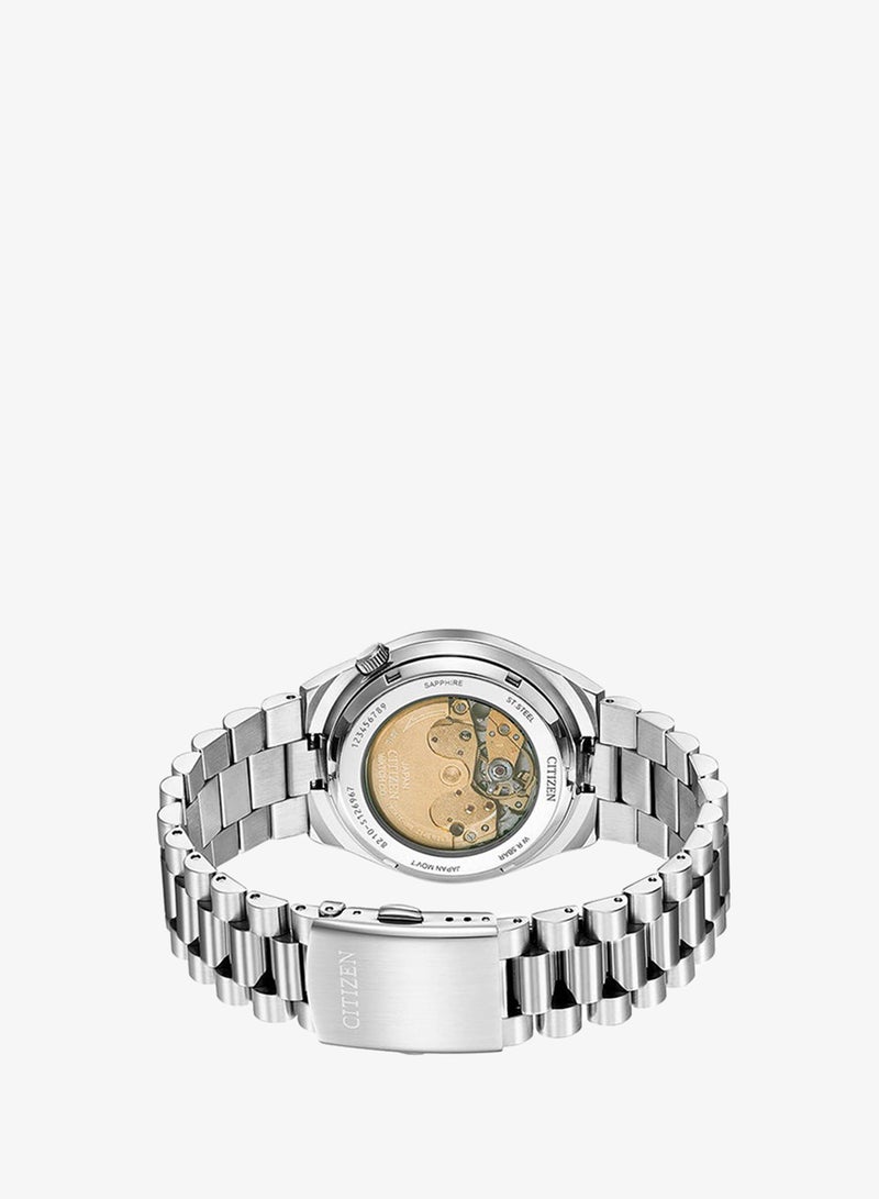 CITIZEN Men's Analog Round Shape Stainless Steel Wrist Watch NJ0150-81A 40 Mm - Image 3