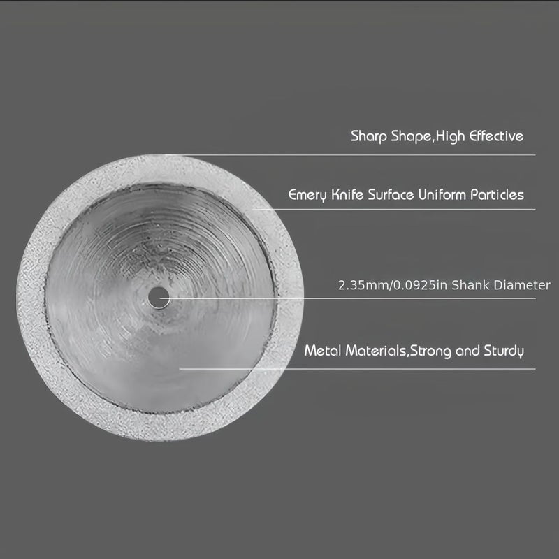 3pcs 0 20mm Thin Diamond Grinding Discs Stainless Steel Base Double Sided for Polishing - Image 4