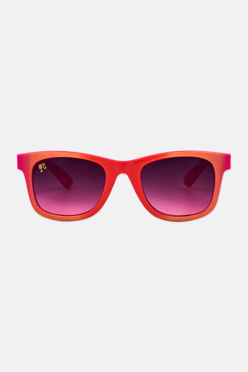 Barbie Kids Girl Square Sunglasses, Pink - Image 1