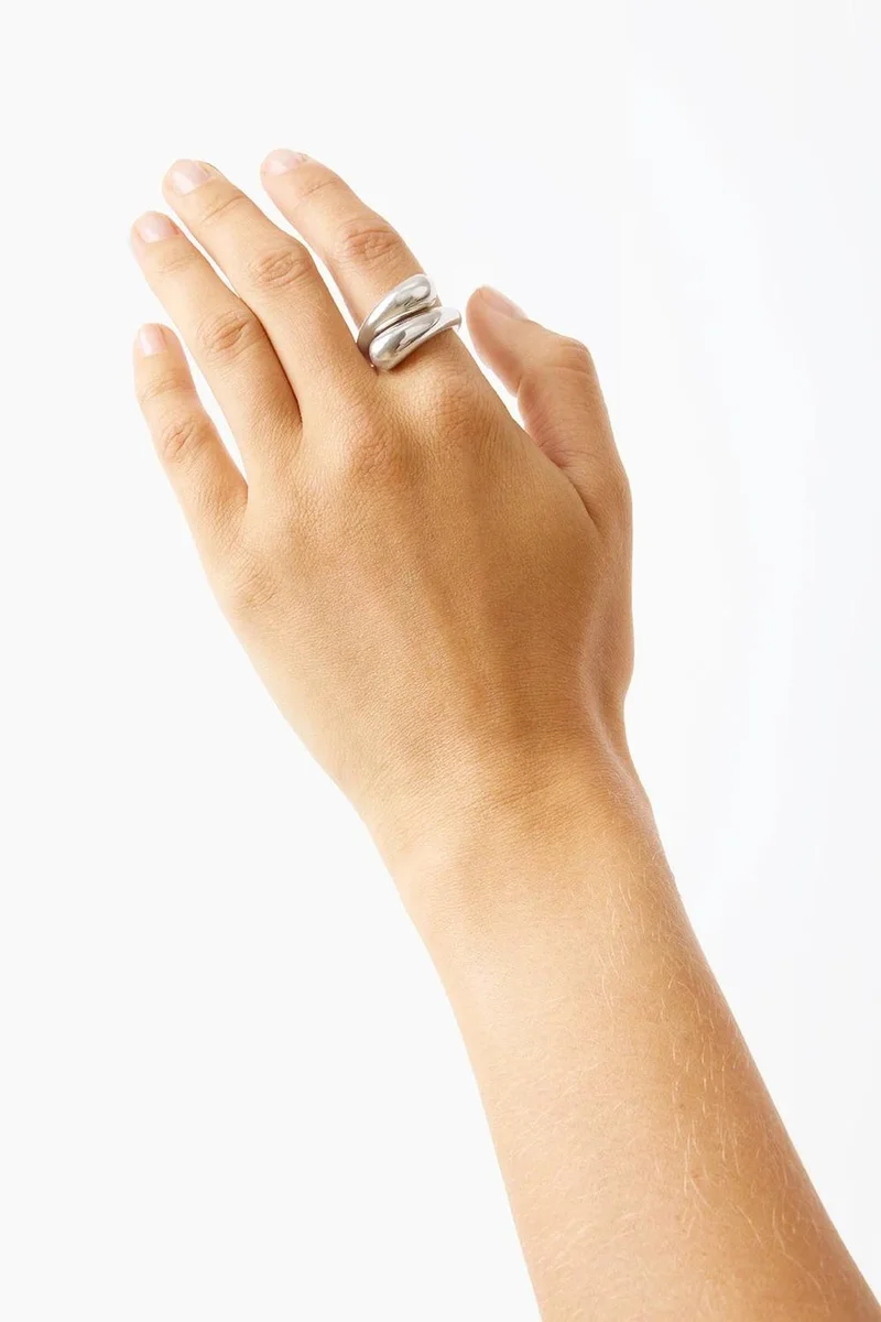 LIE STUDIO Lustrous Ridged Sculpted Ring