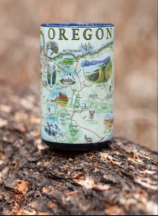 Xplorer Maps Oregon Map Ceramic Mug (16oz) – BPA-Free Coffee Cup for Hot & Cold Drinks – Perfect for Office, Home, or Gift - Image 2