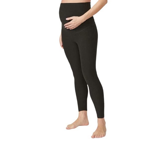 SHAPERX Soft Maternity Leggings for Women - Yoga Pants for Women, Maternity High Waist Pack of 1 - Image 1