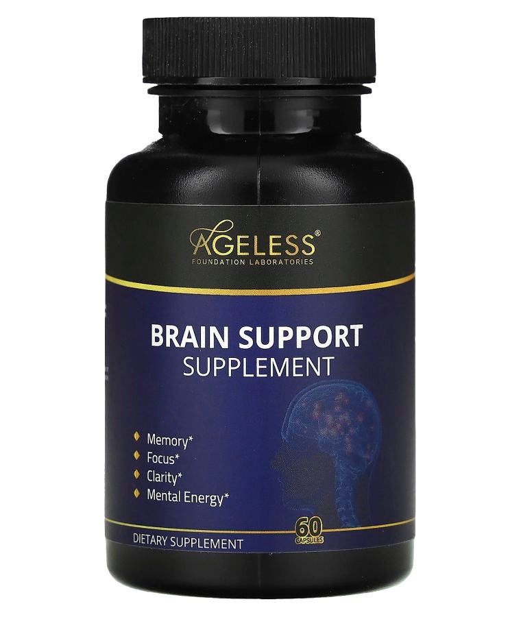Ageless Foundation Laboratories Brain Support Supplement 60 Capsules
