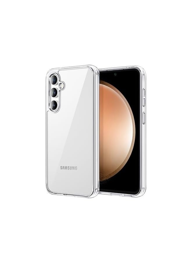 JETech Case for  Galaxy S23 FE 6.4-Inch, Non-Yellowing Shockproof Bumper Protective Phone Cover, Anti-Scratch Hard PC Back (Clear) - Image 2