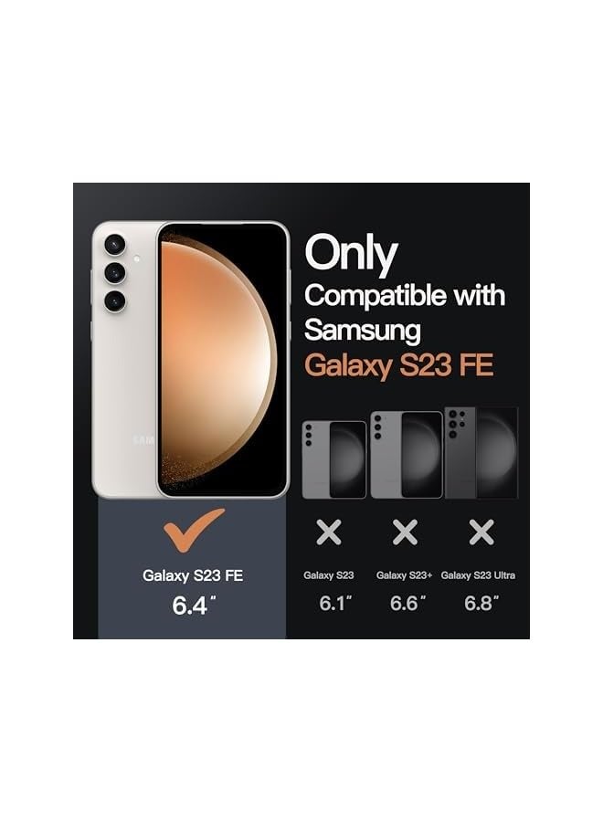 JETech Case for  Galaxy S23 FE 6.4-Inch, Non-Yellowing Shockproof Bumper Protective Phone Cover, Anti-Scratch Hard PC Back (Clear) - Image 3