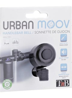 URBAN MOOV Handlebar Bell for Bike and Scooters 24.5 mm Black  - Image 4