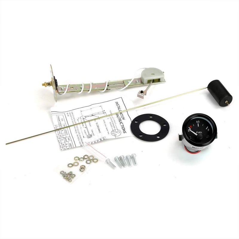 Rupse Fuel Sender Unit Boat Fuel Tank Sending Unit Fuel Water Level Sensor Stainless Steel Fuel Sender and Fuel Gauge for Boat Car Truck RV (6" (150mm)) (52mm (2")) - Image 3