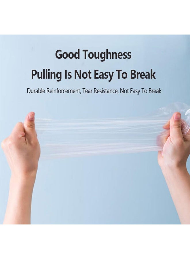 200-Piece Clear Plastic Disposable Booties with Sticker Paraffin Wax Foot Bath Liners Feet Protectors Covers Foot Spa Socks Thermal Therapy Feet Covers Bags - Image 4