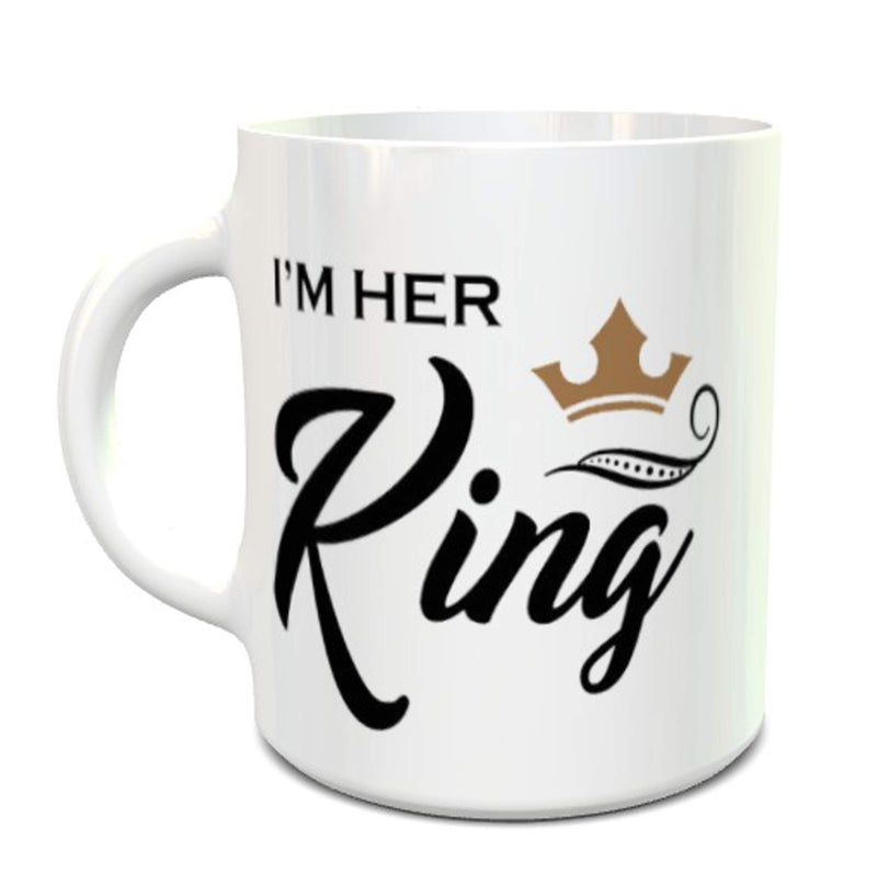 HAINE Family Theme Printed Ceramic Coffee Mug Set of 4, 330ml - Image 5