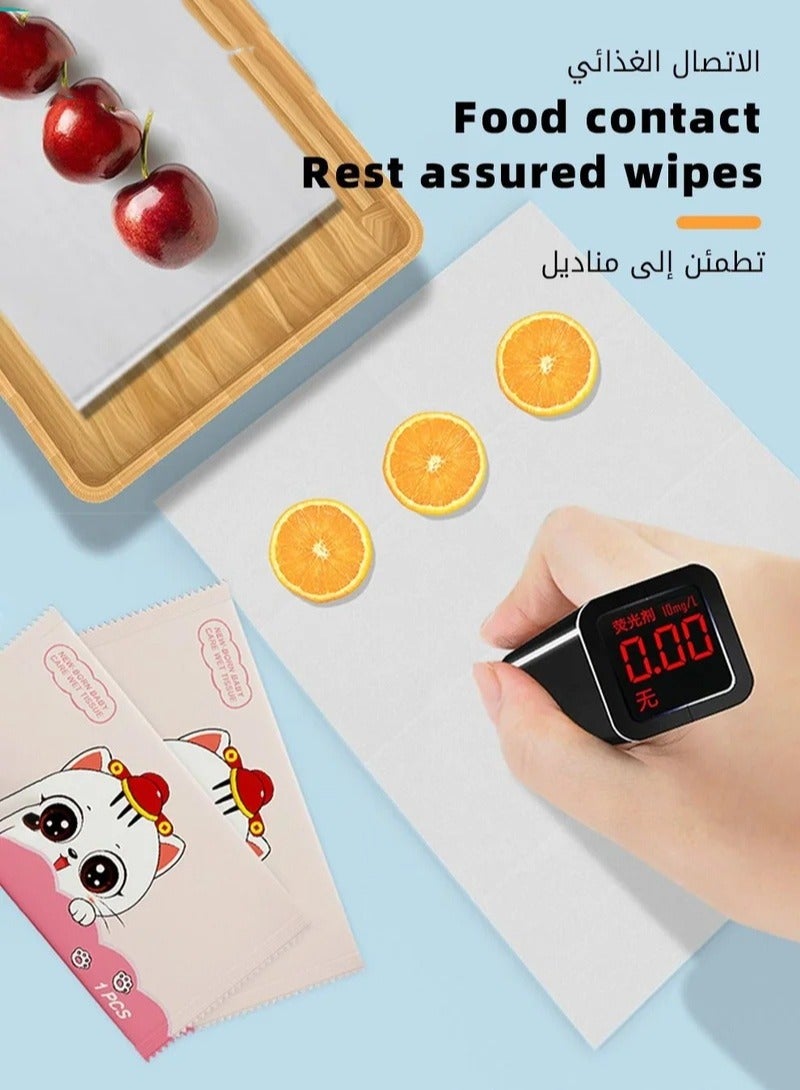 مناديل الطفل مع ملفوفات فردية ، مسح المياه المحمولة ، غير معطر  منخفض الحساسية للبشرة الحساسة ، 300 عدد (6 صناديق) - Image 3