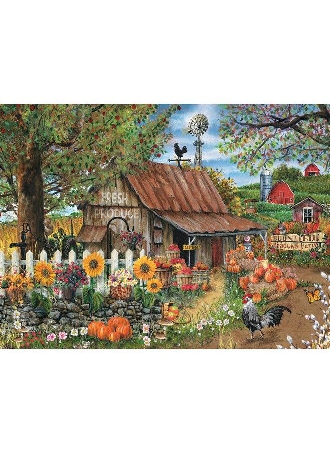 Bits and Pieces - 500 Piece Jigsaw Puzzle For Adults ‘Bountiful Meadows Farm’ 500 Pc Large Piece Jigsaw By Artist Thomas Wood 18” X 24” - Image 1