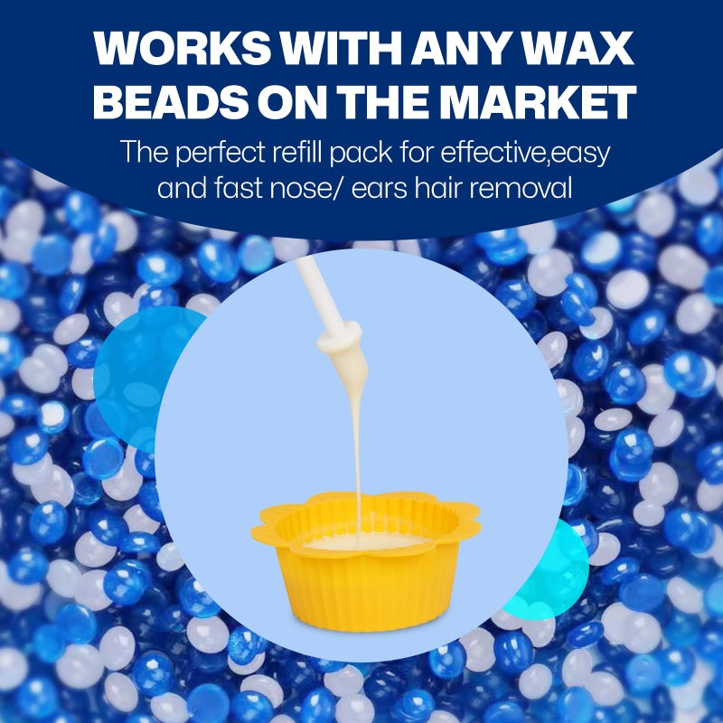 Wokaar Nose & Ear Waxing Sticksâ€“Professional Nasal Hair Removal 60 Precision Applicators for Pain-Free Waxing at Home. Say Goodbye to Plucking! (Wax refills & wipes sold separately.) - Image 5