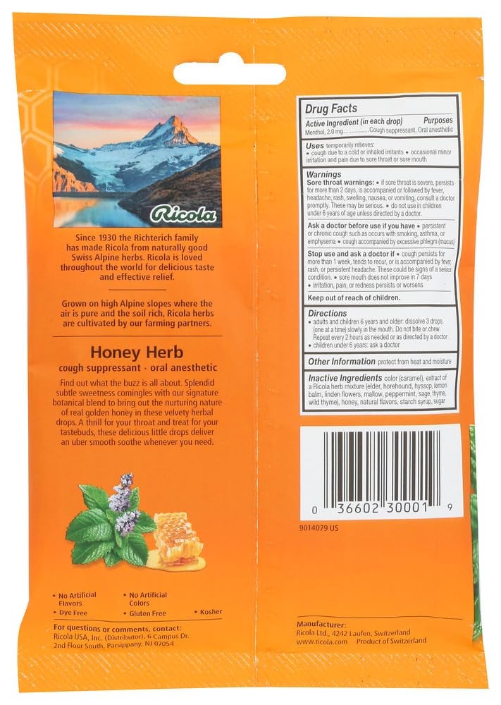 Ricola Honey Herb Throat Drop Pack of 3 - Image 2