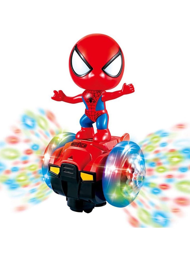 SYOSI Dancing Spider Robot Toys Interactive Toy Car with Flashing Lights & Music 360 Rotation Electric Universal Balance Car Spiderman Toy Interactive Educational Children's day Gift for Boys Girls  - Image 1