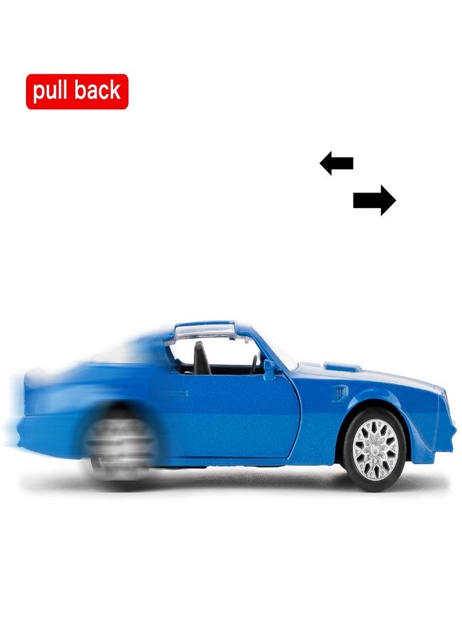 RMZ City 1:36 Pontiac Firebird Trans Am Toy Car, Diecast Pull Back Model Car, Doors Open, Collection Kids Toy for Aged 3 and up, Gift Blue - Image 3