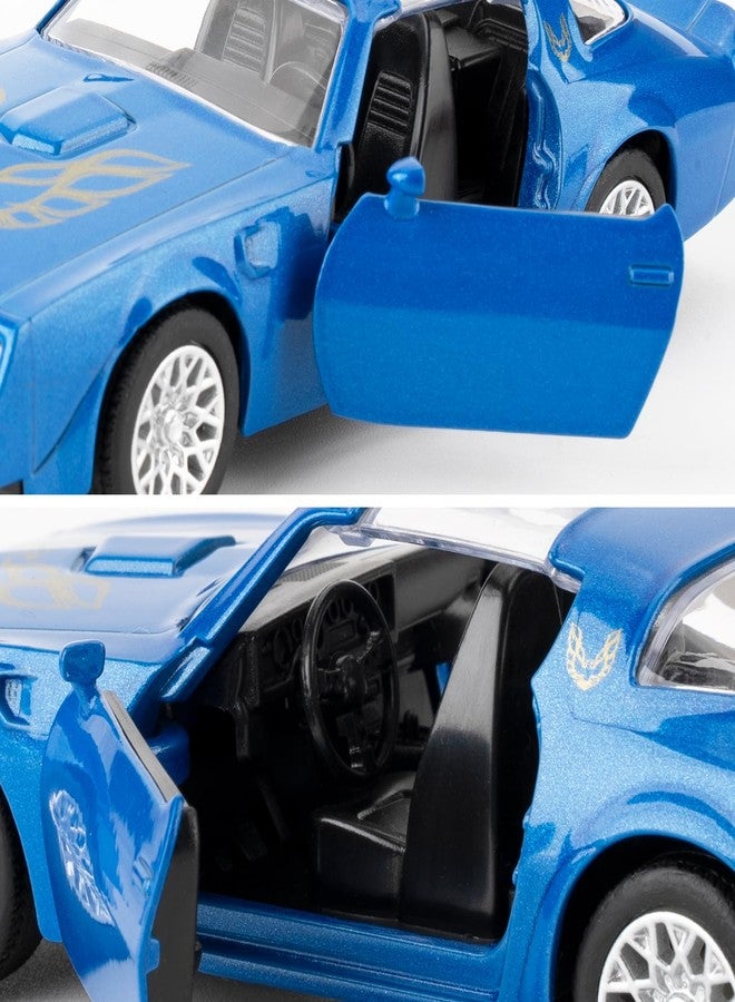 RMZ City 1:36 Pontiac Firebird Trans Am Toy Car, Diecast Pull Back Model Car, Doors Open, Collection Kids Toy for Aged 3 and up, Gift Blue - Image 4