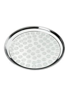 A TO Z 555 Premium Stainless Steel Round Tray 60 cm – Multipurpose Serving Plate for Biriyani, Mandi, Arabic Cuisine, Fruits, Vegetables & More  Durable & Decorative Tray for Home, Restaurant, |Mirror Finish  - Image 2