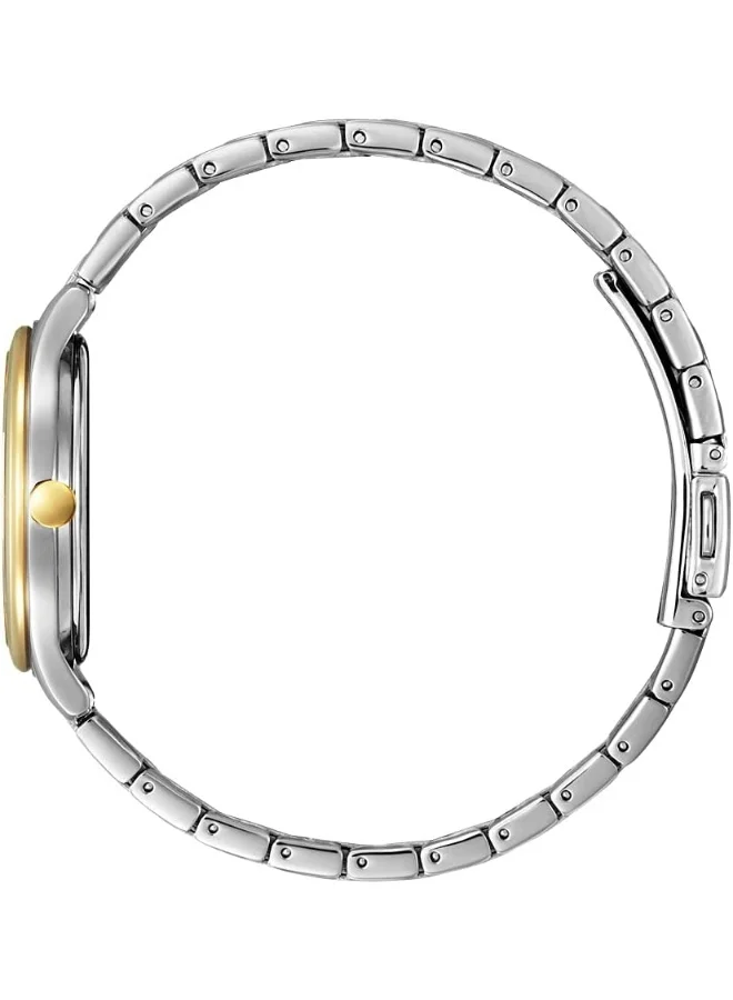 CITIZEN Women's Stainless Steel Strap with Two-Tone Rose Gold Plating Eco-Drive Standard Watch EM0506-77A - 32 mm