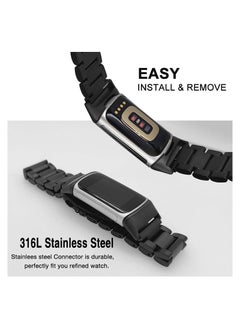 Y&D Fitbit Charge 5 Bands, Magnetic Mesh Loop Bands and Metal Adjustable Stainless Steel Wristband Replacement, for Fitness Health Tracker, 2 Pcs  - Image 4
