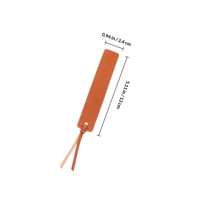 6pcs Bookmark Fake Leather Book Reading Page Markers With Rope Handmade Fake Leather Bookmarks For Women Men Teachers Students Book Reading Supplies - Image 2
