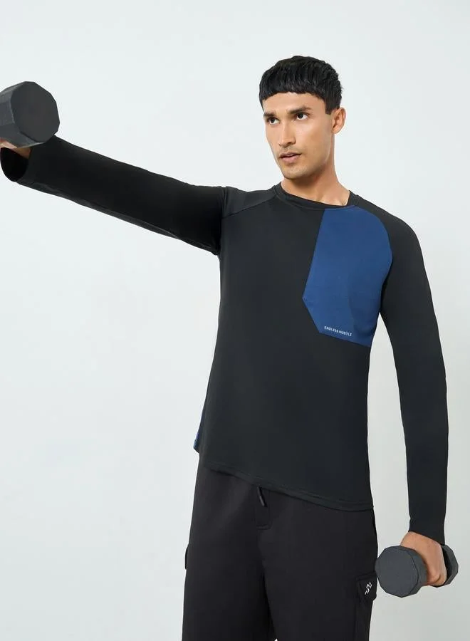 ستايلي اكتيف تيشيرت تدريب بلوحة متباينة