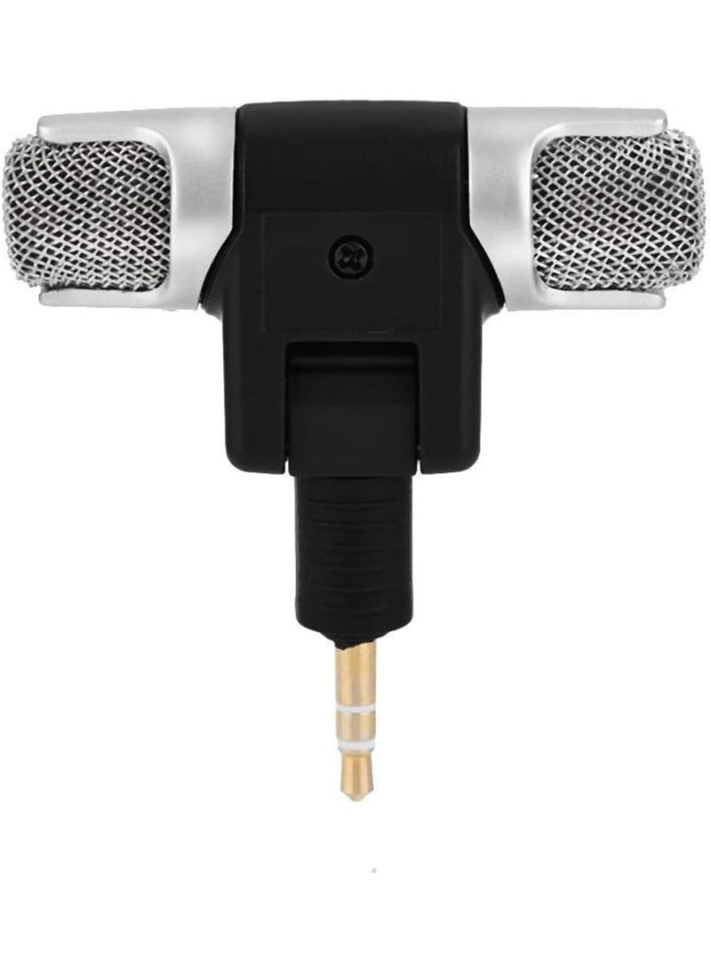 SOLARAE Mini Stereo Condenser Microphone, Omnidirectional Condenser Microphone with 3.5mm Gold-plating Plug Jack for PC Laptop MD Camera - Image 2