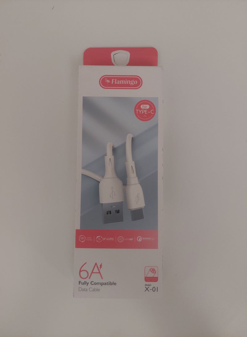 Flamingo 6A Fully Compatible Data Cable USB to Type-c - Image 1