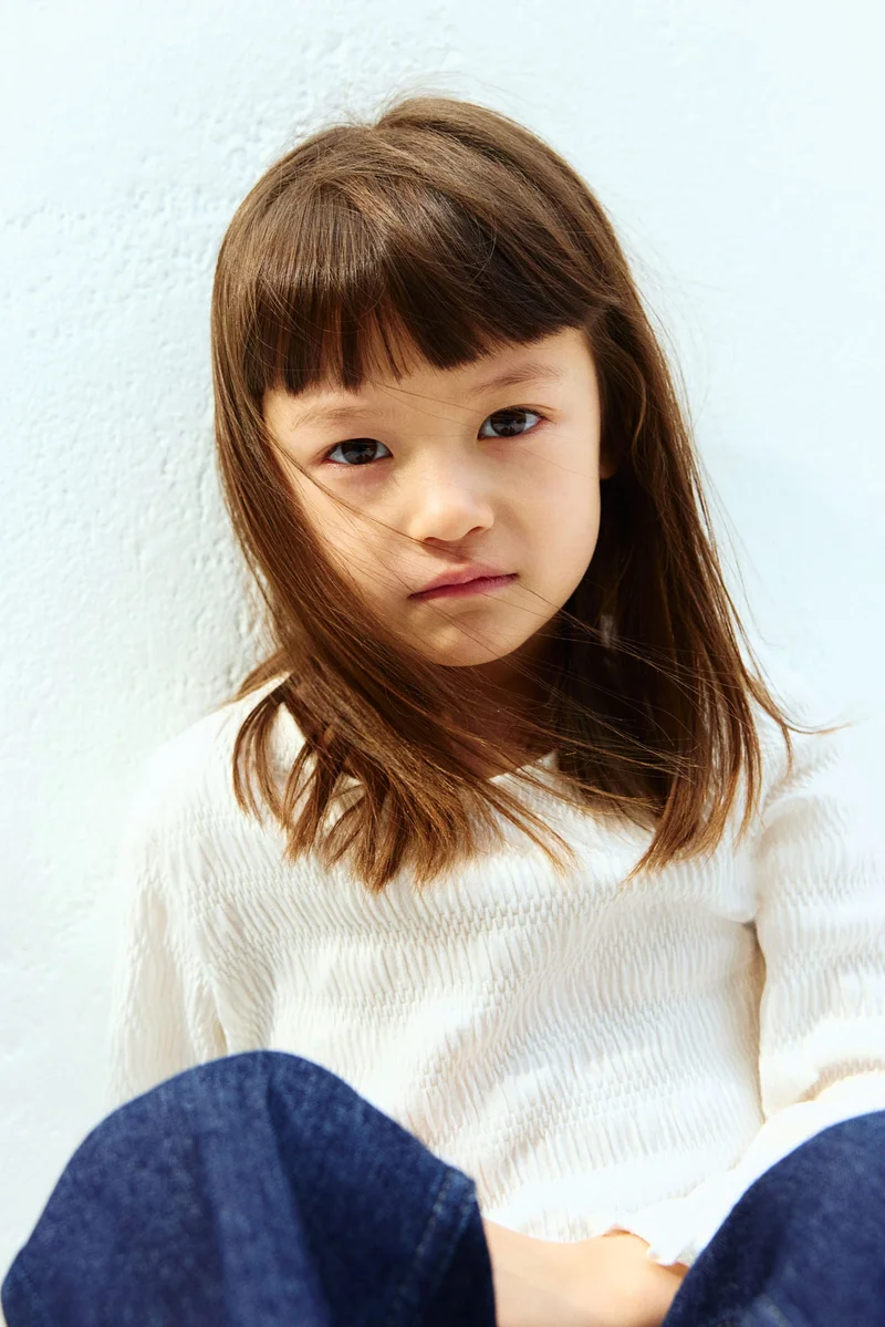 اتش اند ام Smocked jersey top