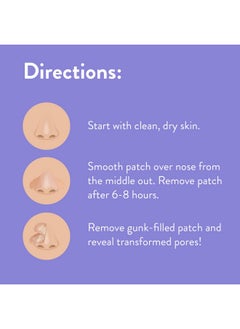 Peach Slices Peach Slices | Nose Pore Patches | Medical-Grade Hydrocolloid | Targets Pores & Pimples | Absorbs Oil Overnight | Vegan | Cruelty-Free | Facial Skin Care Products | 7 Ct  - Image 2