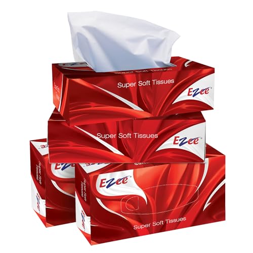 Ezee Tissue Car Box - 100 Pulls (Pack of 4) - Image 1