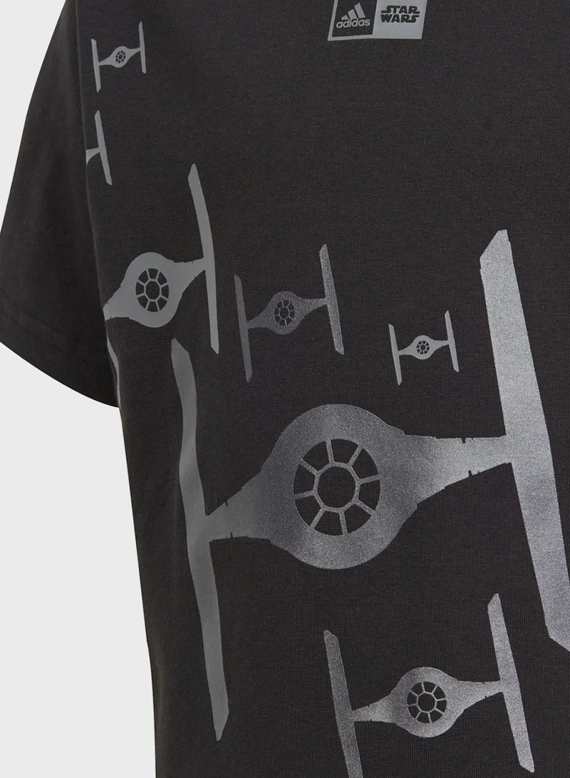 Adidas Little Kids Starwars Z.N.E T-Shirt