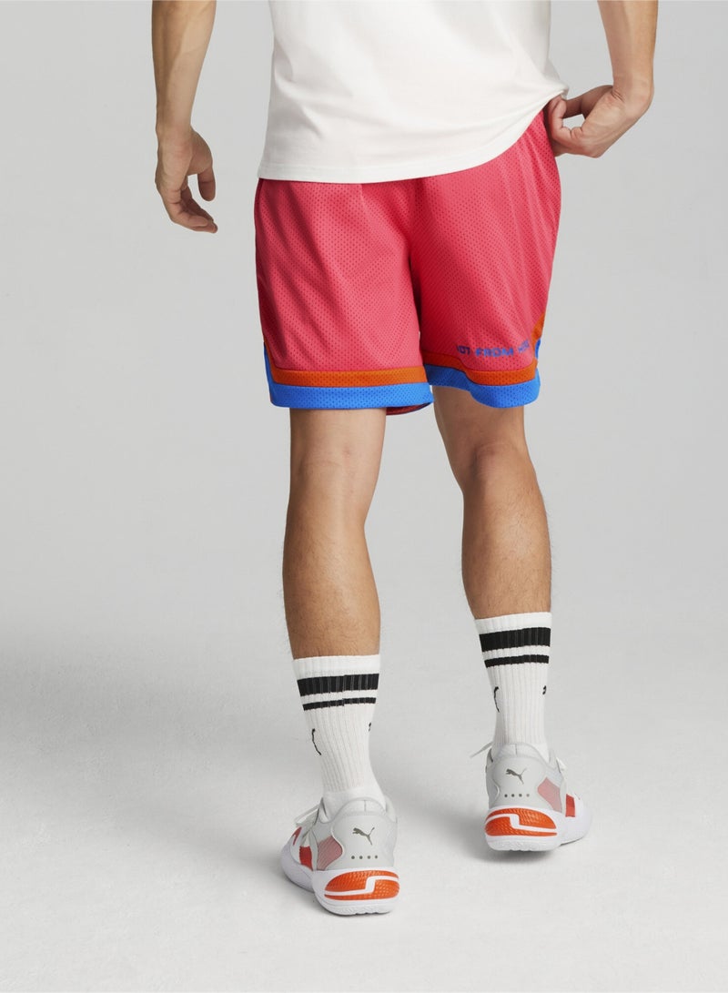 بوما شورت كرة السلة Melo One Stripe للرجال - Image 4