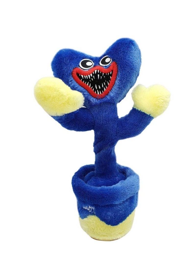 General Huggy Wuggy Music Swing Flower Plush Toy Poppy Playtime Stuffed Doll Singing And Dancing  - Image 1