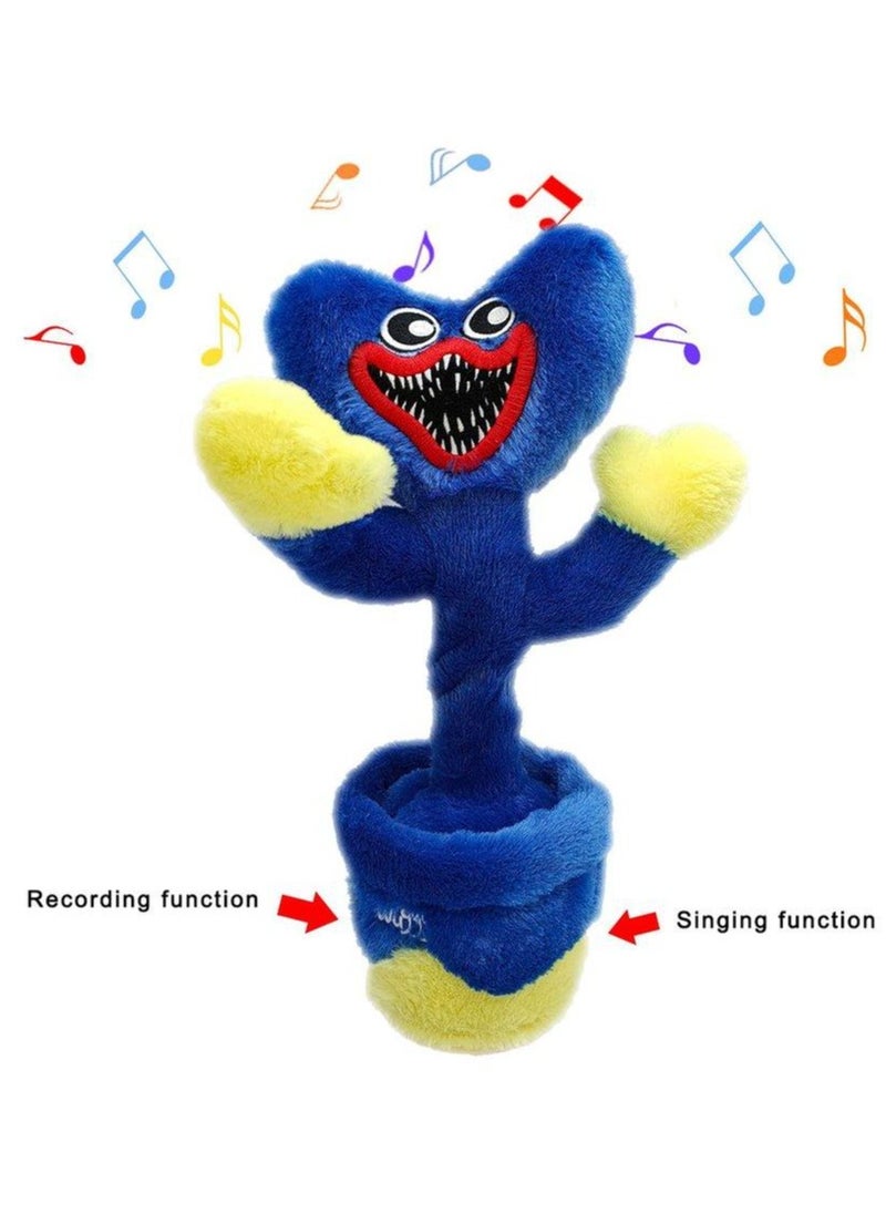 General Huggy Wuggy Music Swing Flower Plush Toy Poppy Playtime Stuffed Doll Singing And Dancing  - Image 2