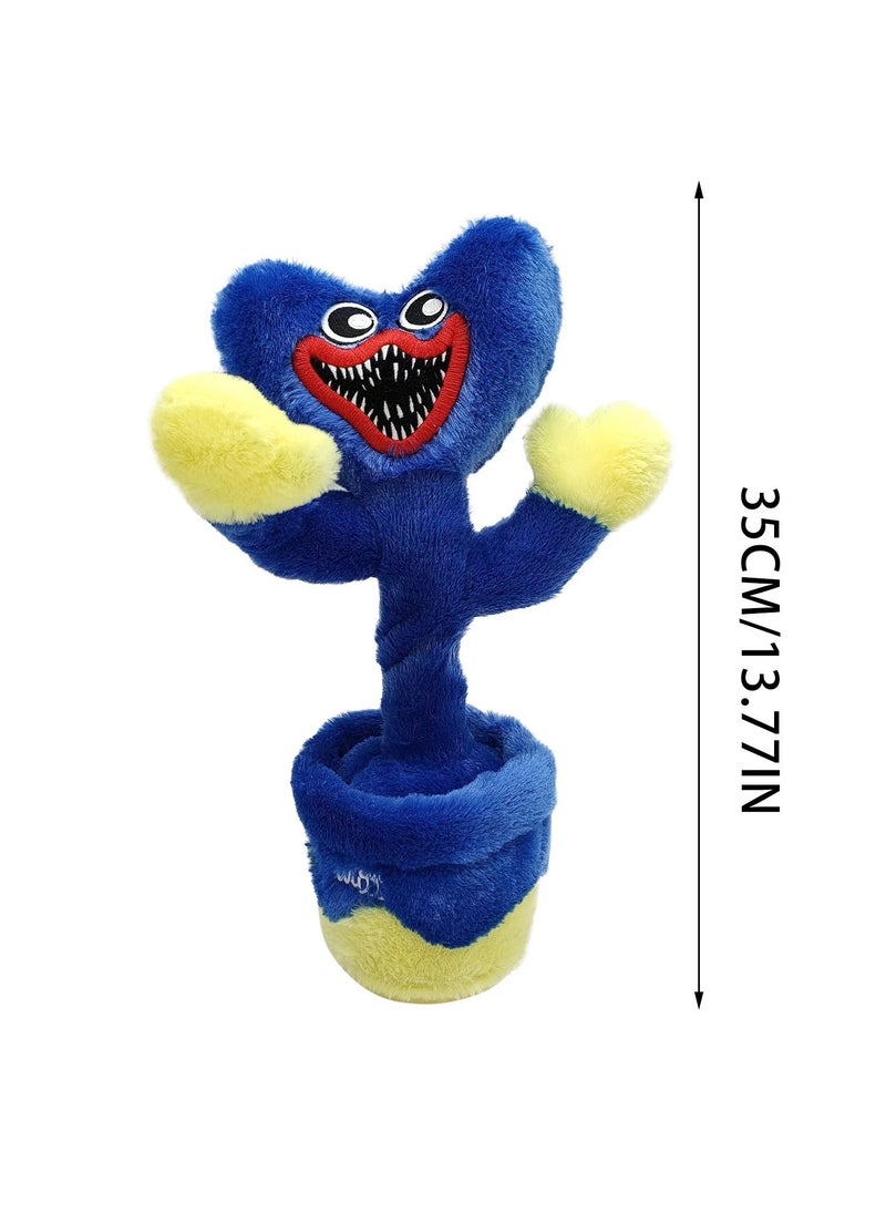 General Huggy Wuggy Music Swing Flower Plush Toy Poppy Playtime Stuffed Doll Singing And Dancing  - Image 3
