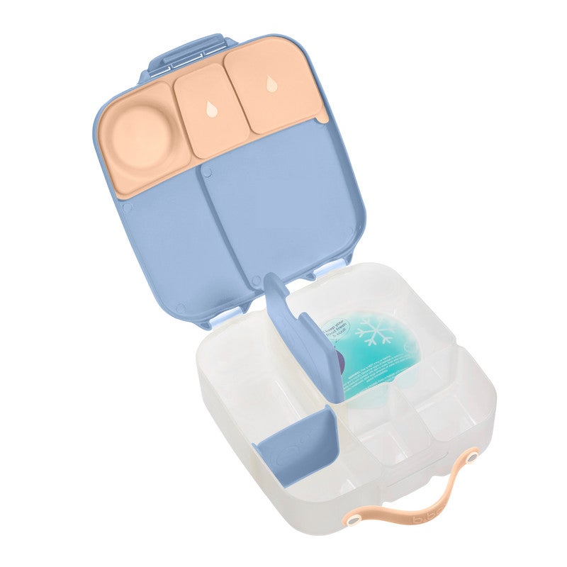 b.box Lunchbox | Jumbo Bento Box with 4 Compartments (2 Leakproof), Removable Divider, Gel Cold Pack | Ideal for School | From 3+ | 1L capacity - Image 3