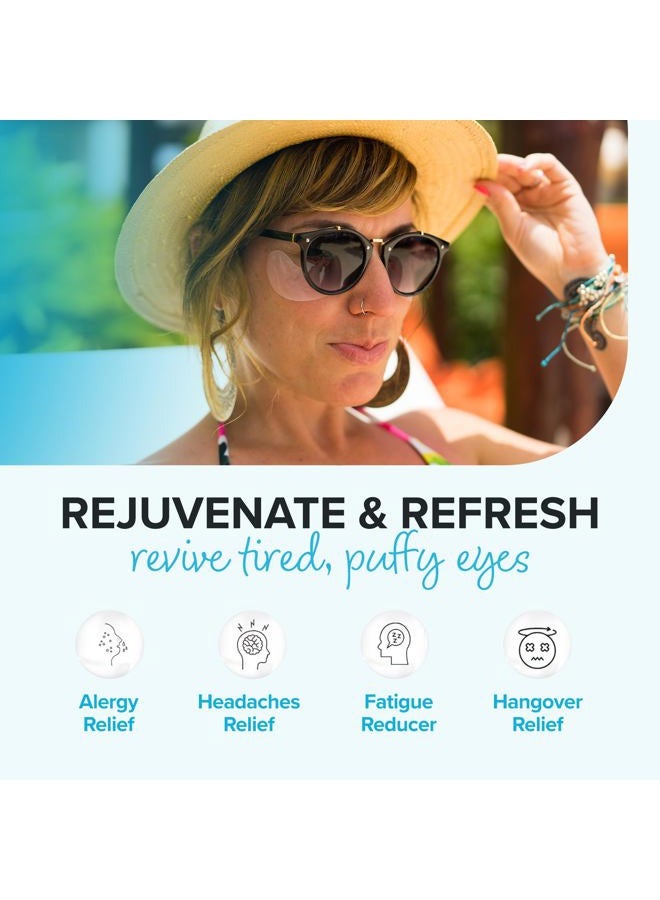 ToGoSpa Ice Water EYES by ToGoSpa – Premium Anti-Aging Collagen Gel Pads for Puffiness, Dark Circles, and Wrinkles – Under Eye Rejuvenation for Men & Women - 1 Pack - 3 Pair - Image 3