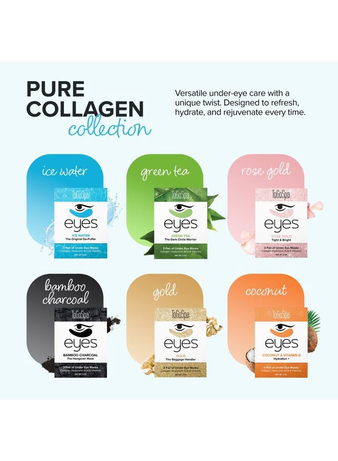 ToGoSpa Ice Water EYES by ToGoSpa – Premium Anti-Aging Collagen Gel Pads for Puffiness, Dark Circles, and Wrinkles – Under Eye Rejuvenation for Men & Women - 1 Pack - 3 Pair - Image 5