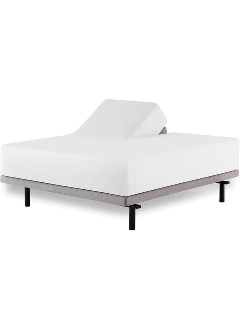 Cottingon Sheets for Sleep Number Bed Split King, Split Top King Sheets for Sleep Number Bed, 100% Egyptian Cotton, White Solid, 34 Split-King, 400 TC, 16 Inch Deep, Split King Sheets for Sleep Number Beds