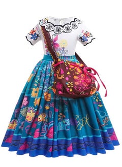 Brain Giggles Brain Giggles Mirabel Costume for Girls Kids Encanto Costume Halloween Costume for kids  - Image 1