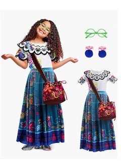 Brain Giggles Brain Giggles Mirabel Costume for Girls Kids Encanto Costume Halloween Costume for kids  - Image 2