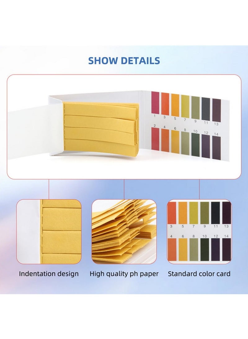RATSAW - 3 Packs of 240 pH Test Strips Range 1 to 14 Universal pH Test Paper Litmus Test Paper ph balance test strips for Water Saliva  Urine Soil Testing - Image 1