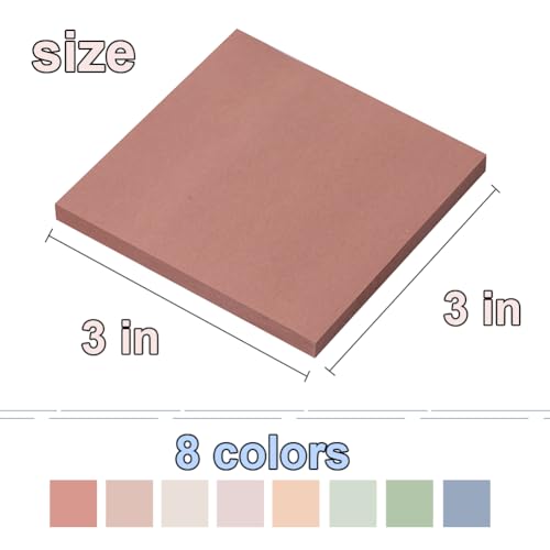 Kozerite (16 Pack) Pop Up Sticky Notes 3x3 in Accordion Stickies Super Sticking Power Memo Pads Vintage Colors - Image 3