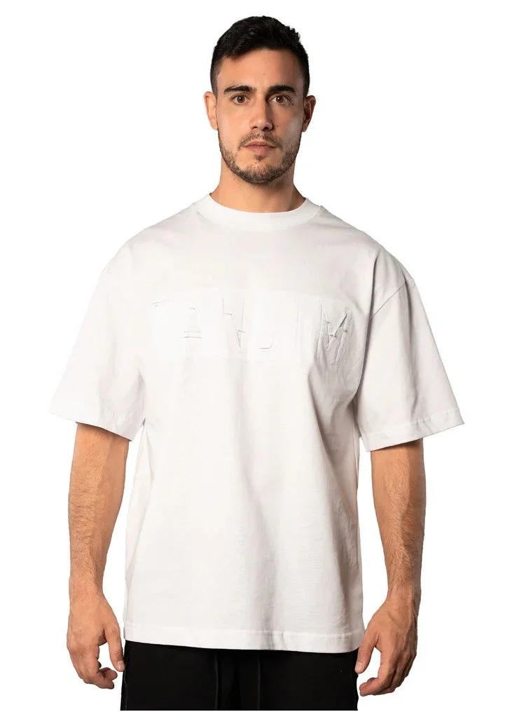 فريق تنجيم TANJIM SQUAD - TANJIM ENGRAVED T-SHIRT WHITE